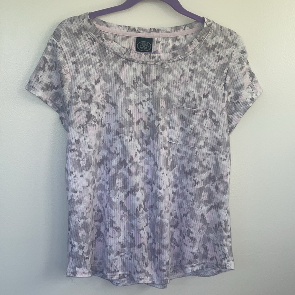 Womes soft shirt large Laura Ashley PJ top cozy soft shirt size large FLAWS